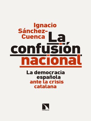 cover image of La confusión nacional